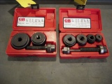 (2) GB MECHANICAL K.O. SETS, 1/2''-1-1/4'' & 1-1/2''-2''