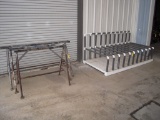 METAL SAW HORSES & DOOR RACK