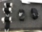 ROTARY BUCKLE LAP BELT 504131-201-1028 (REPAIRED), 504131-202-1028 (REPAIRED) & (3) HARNESS REELS