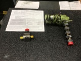 OIL PRESSURE SWITCH 21SN04-460 (INSPECTED) & BYPASS VALVE 732-18600-01 (UNSERVICABLE)