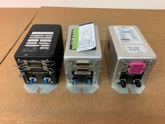 SHADIN FUEL FLOW COMPUTERS (1) 962820-1-S-2, (1) 962820-2, (1) 962820-2A (AR)
