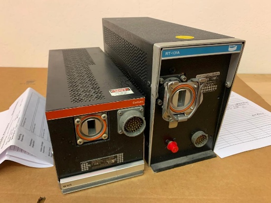 RADAR TRANSCEIVERS (1) WXT-250A 622-4022-001, (1) RT-131A 4000763-3101 (NEED REPAIR)