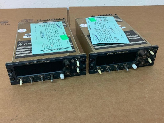 NAT VHF FM TRANSCEIVER NPX138-000 (AR, SEE COOLING FIN PHOTOS)