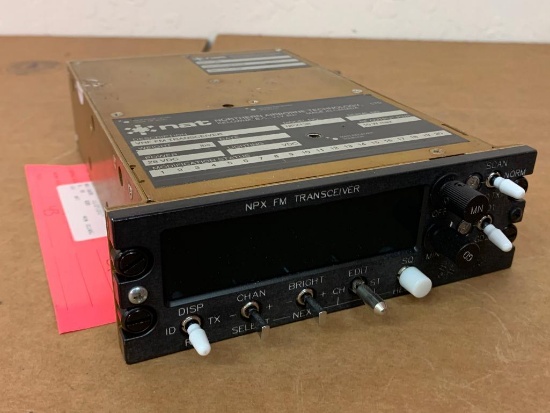 NAT VHF FM TRANSCEIVER NPX138N-050 (NEEDS REPAIR)