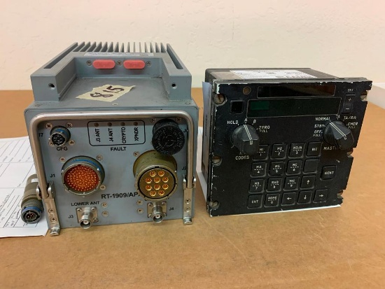 AAMSI RT1909/APX-121 IFF TRANSPONDER 832100, & CONTROL UNIT 832109 (AR)