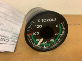 CASA C-212 KRATOS PERCENT TORQUE INDICATOR 124.560-1 (CRACKED GLASS)