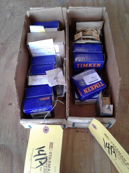 BOXES OF NEW BEARINGS & RACES LM67010, LM67048, 19268, 13889, 13889-20629 & 13830