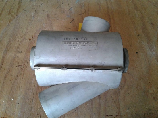 MUFFLER 1250200 APPEARS REPAIRED, (NO PAPERWORK)