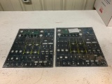FALCON 50 SWITCH OVERLAY PANELS C4FP4613A05 (BOTH APPEAR NEW, NO PAPERWORK)