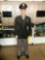 MANNEQUIN WITH ARMY AIR CORPS DRESS UNIFORM (2ND LIEUTENANT, PILOT) WITH HAT, ENSIGNIA & SHOES