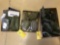 (3) FLATS OF US ARMY UTILITY BELTS, POUCHES, MESS KITS, CANTEENS, HATS, BALACLAVA'S & MISC
