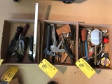 INSPECTION MIRRORS, CAULK GUNS & WOOD WORKING TOOLS