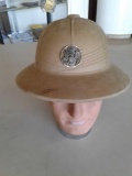 MILITARY SAFARI CAP MADE BY INTERNATIONAL HAT CO. DATED JAN. 25, 1962