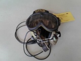 DAVID CLARK HEADSET WITH FLIGHT GOGGLES