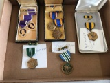PURPLE HEART, AIR MEDAL & COMMENDATION MEDALS