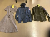 (1) ARMY AIR CORPS FEMALE ENLISTED UNIFORM, (1) AMERICAN RED CROSS FEMALE SERVICE UNIFORM WITH HAT &