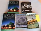 (5) BOOKS ON AVIATION HISTORY, MILITARTY & CIVILIAN