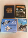 (4) BOOKS ON AVIATION HISTORY & MILITARYT AIRCRAFT