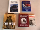 (5) BOOKS ON MILITARY HISTORY, BIOGRAPHY & BUSH PILOTS