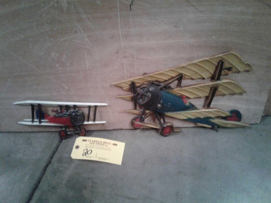 AIRPLANE WALL ART 12" X 17" & 5" X 11"