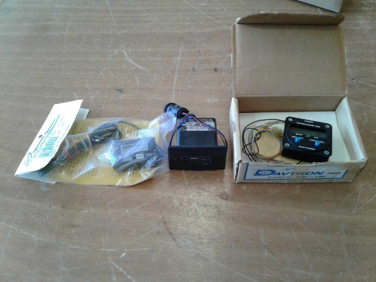 NEW TINEY TACH/HOUR METER, DAVTRON M800 CHRONOMETER (WARRANTY REPAIR) & A/R HOBBS METER