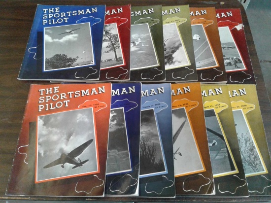 1938 SPORTSMAN PILOT MAGAZINES, FULL YEAR