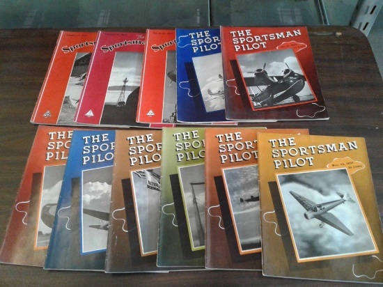 1937 SPORTSMAN PILOT MAGAZINES, MISSING JUNE