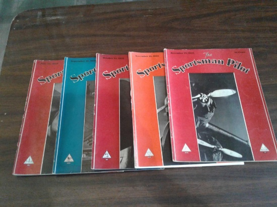 1935 SPORTSMAN PILOT MAGAZINES, JULY-DEC ONLY