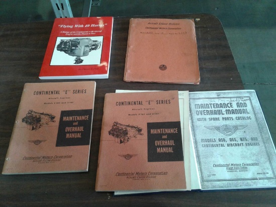 (LOT) CONT A-40 MANUALS & BOOKS