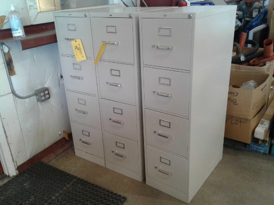 HON 4 DRAWER METAL FILE CABINETS