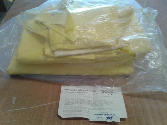 J3 CECONITE ENVELOPE KIT INCLUDES FUSELAGE, BOTH WINGS, AILERONS, RUDDER, BOTH LANDING GEARS & DOOR
