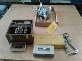(LOT) PISTON GROOVE TOOLS, HONES, COMPRESSION KIT & MISC ENGINE TOOL