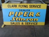 CLARK FLYING SERVICE METAL SIGN 36