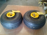 CUB WHEEL & BRAKE ASSYS WITH NEW 8.00-4 TIRES