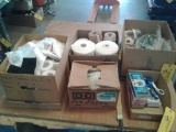 (LOT) STITCHING NEEDLES, PINKING SHEARS & FABRIC WORKING MATERIAL