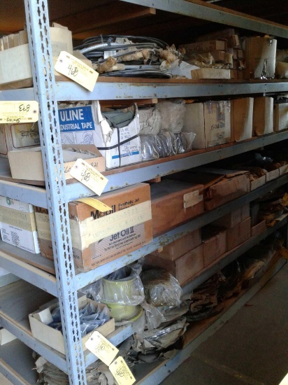 SHELVES OF NEW CABLES, SHAFTS, MASTER CYLINDER BOOTS, TRANSMISSION CASES ETC.