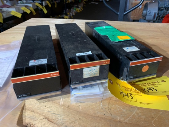 COLLINS VHV-22A VHF COMM TRANSCEIVER 622-6152-011 (1-REPAIRED, 1-CHECKED, 1-A/R)