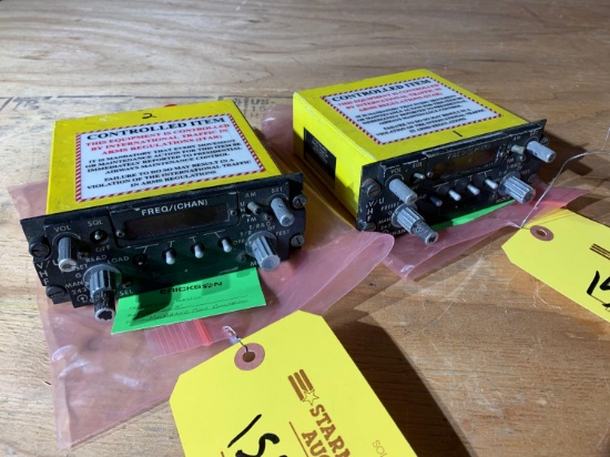 COLLINS RADIO SET CONTROL (1) C-10319A/ARC 622-6324-001, & (1) C-10776A/ARC 622-6324-002