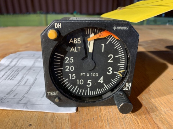 HONEYWELL RA-315 RADIO ALTIMETER INDICATOR 7000839-901 (OVERHAULED)