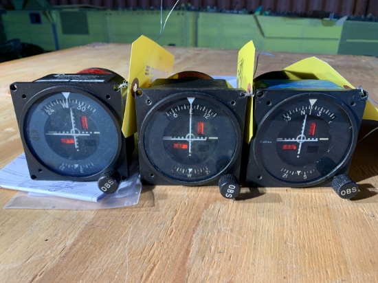 COLLINS 331H-3G COURSE INDICATOR 522-3306-011 (2-OVERHAULED, 1-INSPECTED)