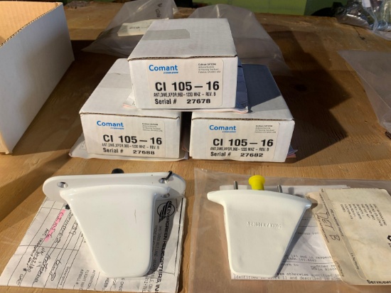 DME/TRANSPONDER ANTENNA (3) CI105-16 (NEW), (1) CI105-6 (NEW), (1) 071-1174-00 (INSPECTED)