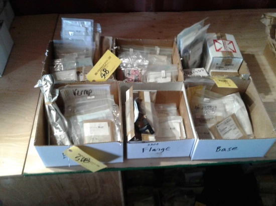 BOXES OF NEW FLANGES, BLOCKS, SLEEVES & EXPENDABLES