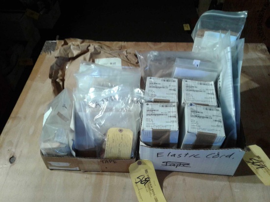 LOT OF TAPE & ELASTIC CORDS