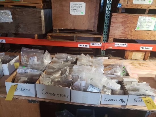 BOXES OF NEW CANNON PLUGS, CONNECTORS, BACKSHELLS & INV.