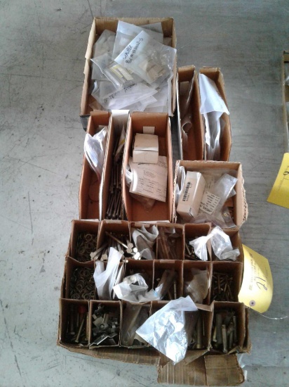 BOXES OF NEW BOLTS, SCREWS & HARDWARE