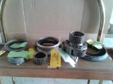 SHELF OF PT6 NOZZLES, GEARS & INVENTORY