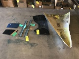 LOT OF 206 SLATS, GLARESHIELD & FUSELAGE PANEL