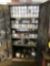 2 DOOR CABINET OF USED PAINT & MISC CHEMICALS