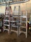 (1) FIBERGLASS 6' STEP LADDER & (2) ALUMINUM STEP LADDERS