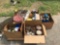 PALLET OF MISC. LUBRICANTS, OIL, HYDRAULIC FLUID, THINNERS, ETC.